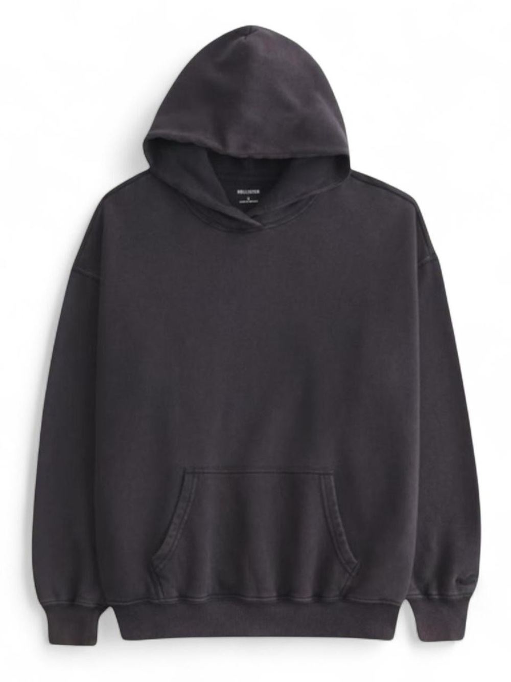 Hollister Washed Black Oversized Hoodie